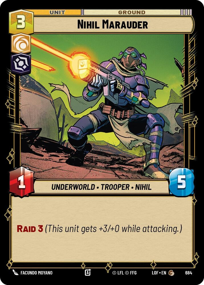 Image for Nihil Marauder (Foil) (684) (Legends of the Force) - Star Wars: Unlimited