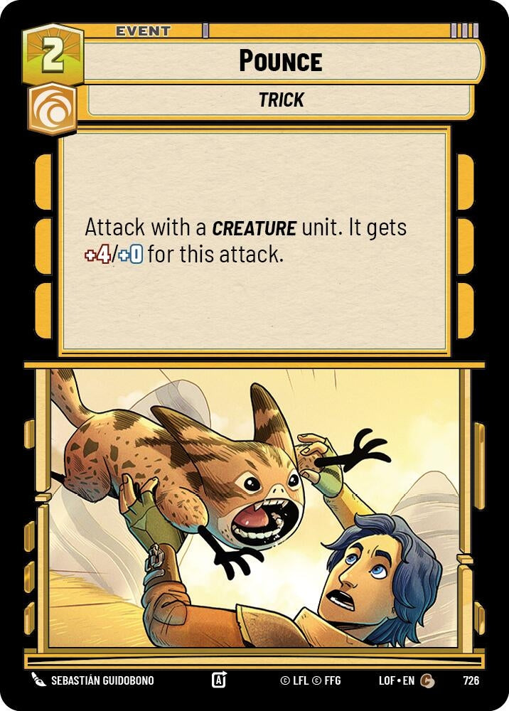 Image for Pounce (Foil) (726) (Legends of the Force) - Star Wars: Unlimited