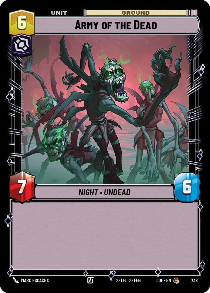 Image for Army of the Dead (Foil) (738) (Legends of the Force) - Star Wars: Unlimited