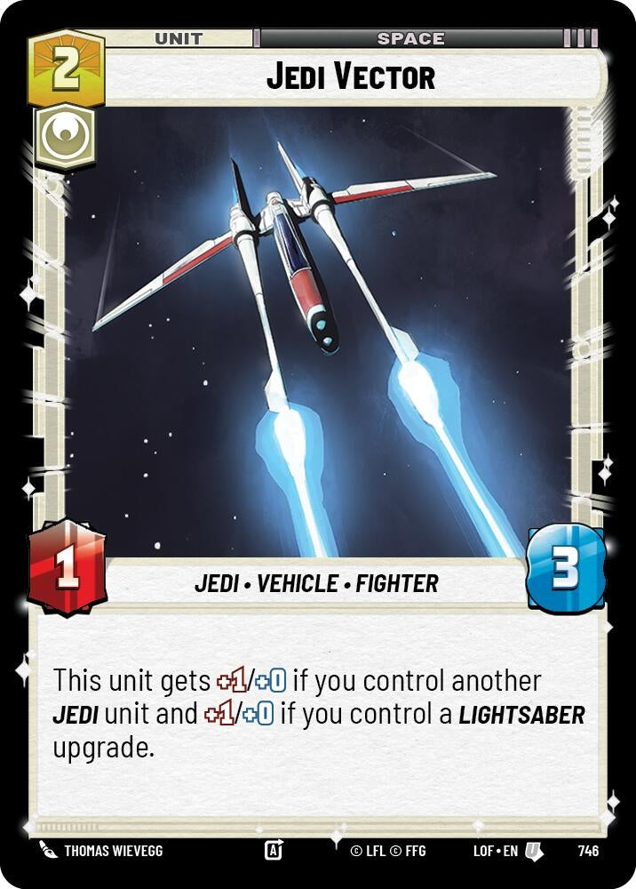 Image for Jedi Vector (Foil) (746) (Legends of the Force) - Star Wars: Unlimited