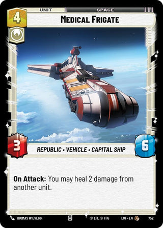 Image for Medical Frigate (Foil) (752) (Legends of the Force) - Star Wars: Unlimited