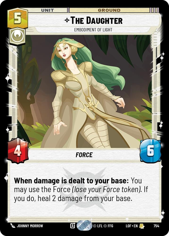 Image for The Daughter - Embodiment of Light (Foil) (754) (Legends of the Force) - Star Wars: Unlimited