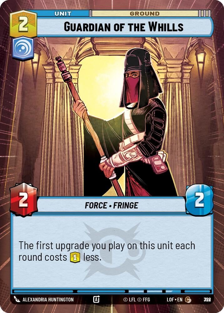 Image for Guardian of the Whills (Hyperspace Foil) (798) (Legends of the Force) - Star Wars: Unlimited