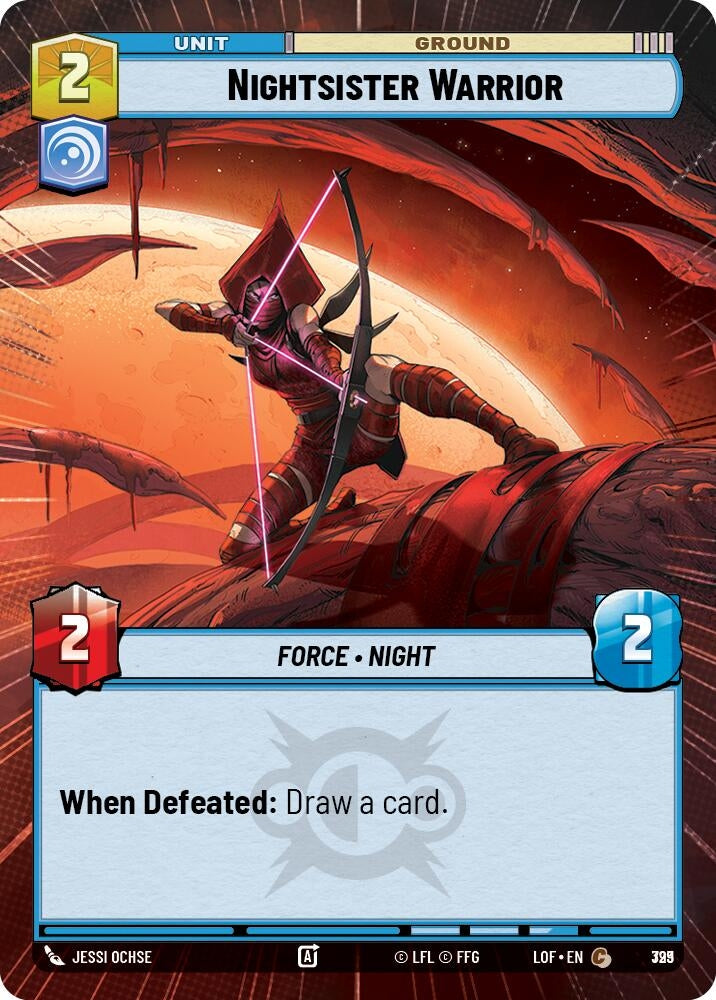 Image for Nightsister Warrior (Hyperspace Foil) (799) (Legends of the Force) - Star Wars: Unlimited