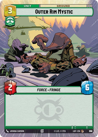 Image for Outer Rim Mystic (Hyperspace Foil) (852) (Legends of the Force) - Star Wars: Unlimited