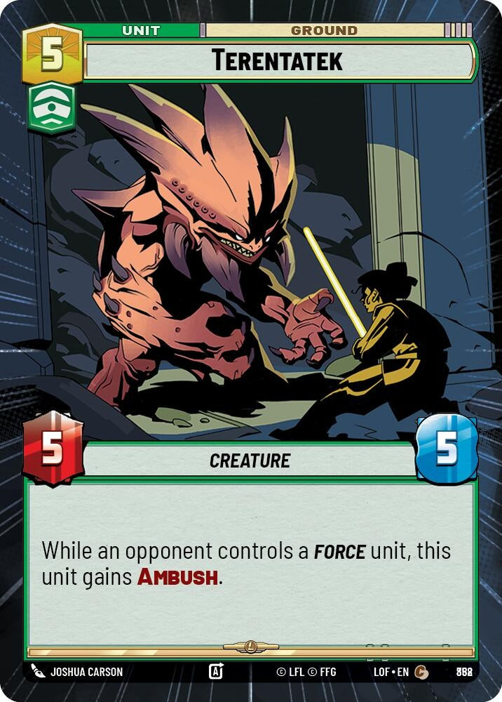 Image for Terentatek (Hyperspace Foil) (858) (Legends of the Force) - Star Wars: Unlimited