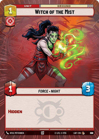 Image for Witch of the Mist (Hyperspace Foil) (894) (Legends of the Force) - Star Wars: Unlimited