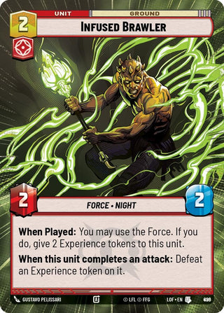 Image for Infused Brawler (Hyperspace Foil) (896) (Legends of the Force) - Star Wars: Unlimited