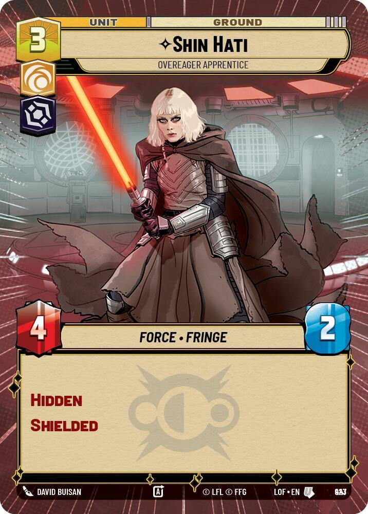 Image for Shin Hati - Overeager Apprentice (Hyperspace Foil) (923) (Legends of the Force) - Star Wars: Unlimited
