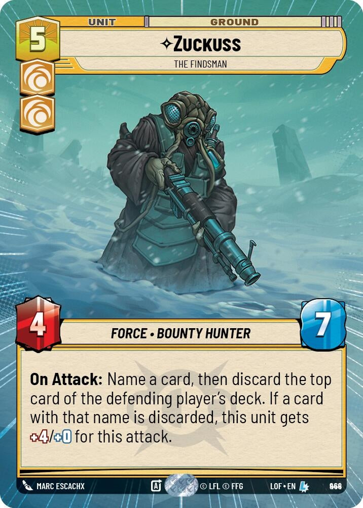 Image for Zuckuss - The Findsman (Hyperspace Foil) (944) (Legends of the Force) - Star Wars: Unlimited