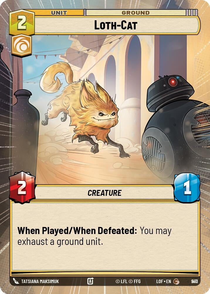 Image for Loth-Cat (Hyperspace Foil) (947) (Legends of the Force) - Star Wars: Unlimited