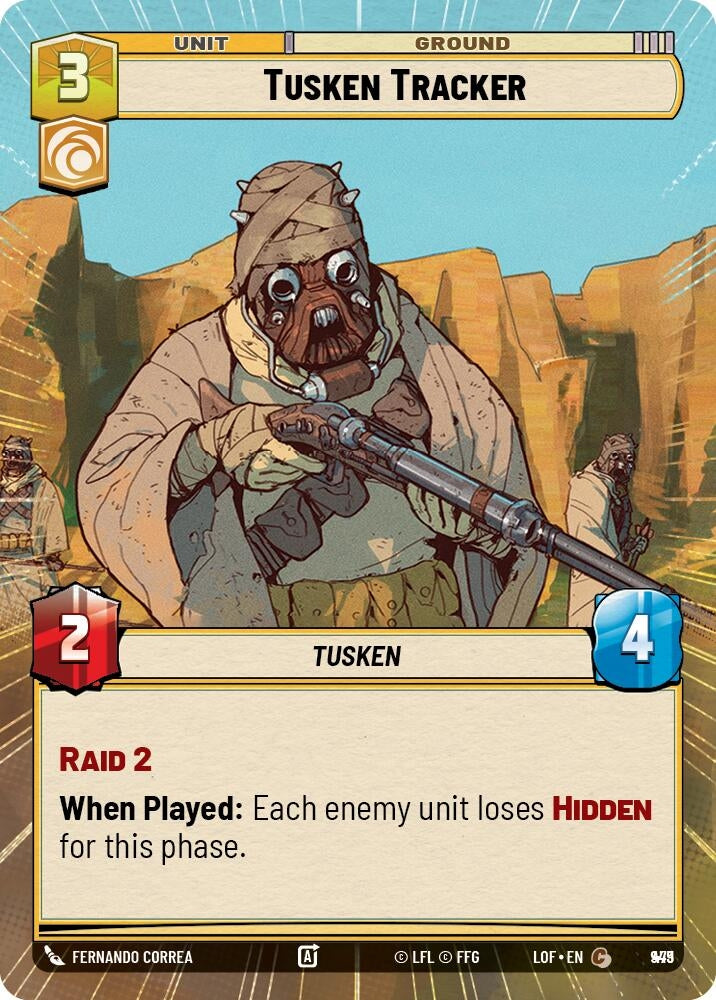 Image for Tusken Tracker (Hyperspace Foil) (949) (Legends of the Force) - Star Wars: Unlimited