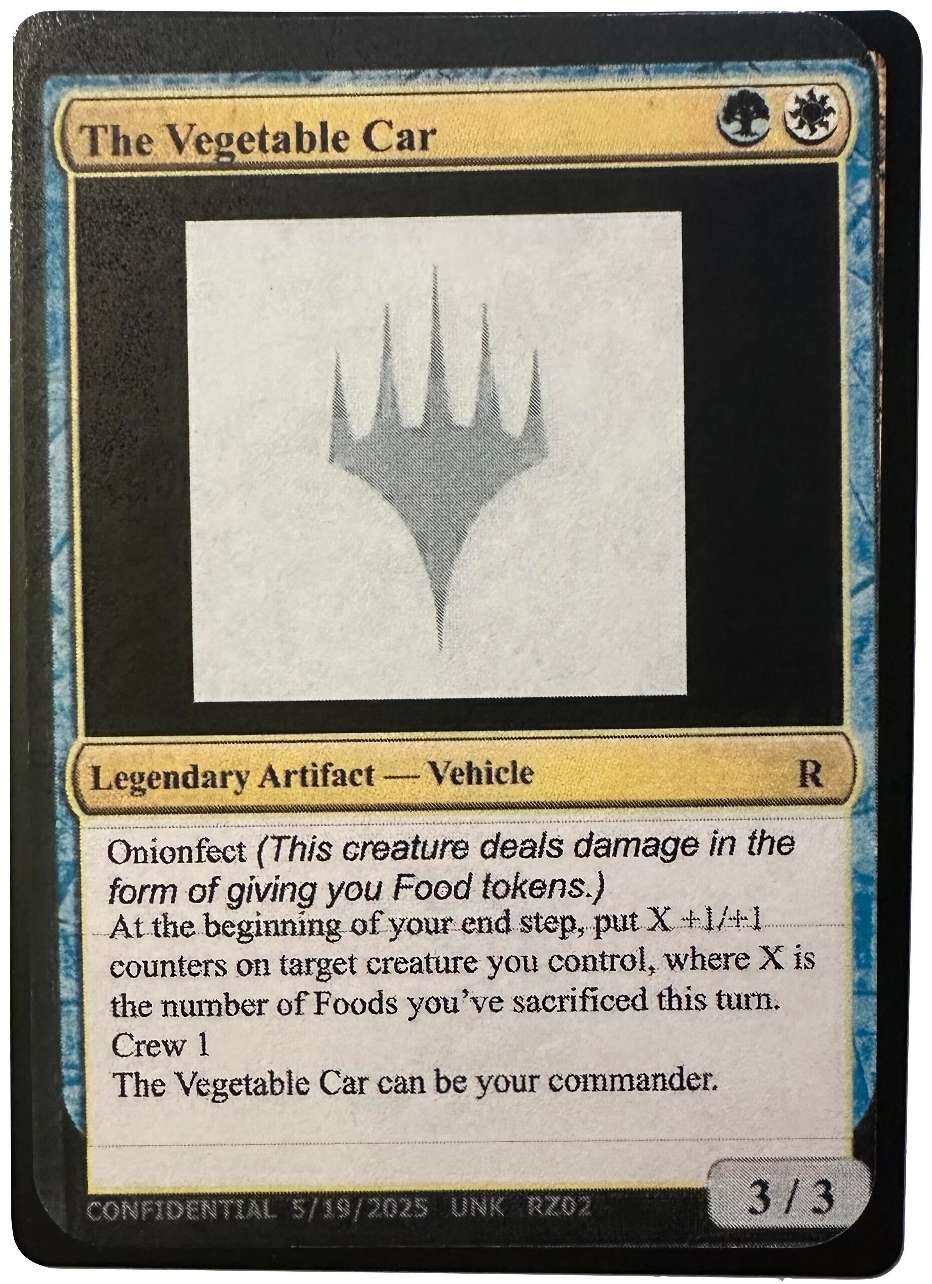 Image for The Vegetable Car (Un-Known Event Playtest Cards) - Magic: The Gathering