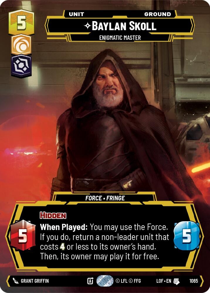 Image for Baylan Skoll - Enigmatic Master (Prestige) (1065) (Legends of the Force) - Star Wars: Unlimited
