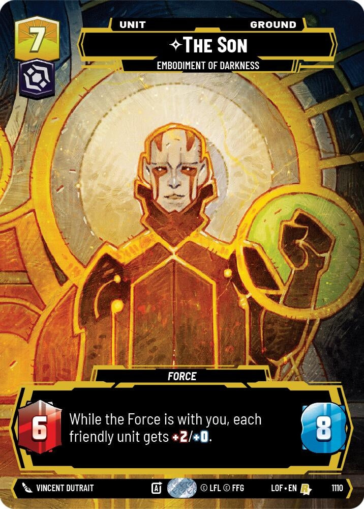 Image for The Son - Embodiment of Darkness (Prestige Foil) (1110) (Legends of the Force) - Star Wars: Unlimited