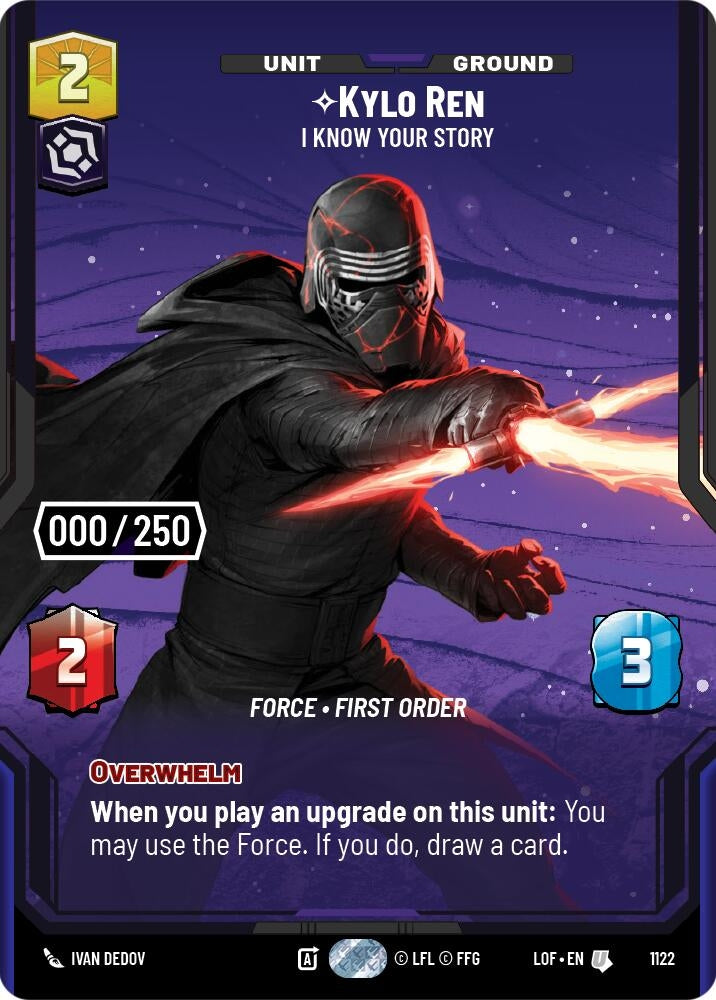 Image for Kylo Ren - I Know Your Story (Serialized) (1122) (Legends of the Force) - Star Wars: Unlimited