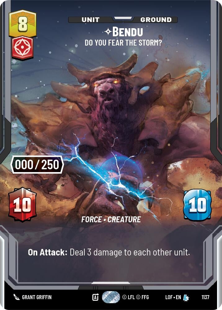 Image for Bendu - Do You Fear the Storm? (Serialized) (1137) (Legends of the Force) - Star Wars: Unlimited