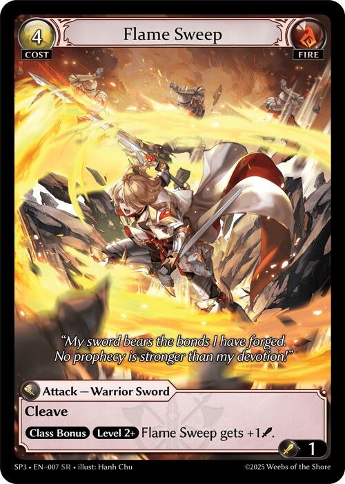 Image for Flame Sweep (007) (Supporter Pack 3) - Grand Archive TCG