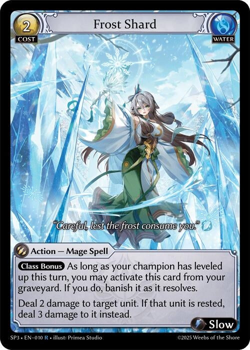 Image for Frost Shard (010) (Supporter Pack 3) - Grand Archive TCG