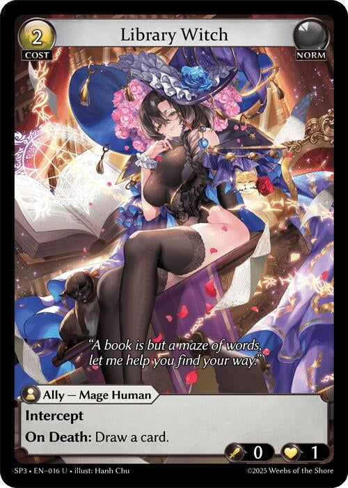 Image for Library Witch (016) (Supporter Pack 3) - Grand Archive TCG