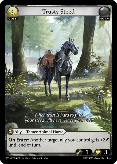 Image for Trusty Steed (025) (Supporter Pack 3) - Grand Archive TCG