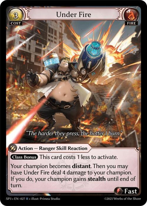 Image for Under Fire (027) (Supporter Pack 3) - Grand Archive TCG
