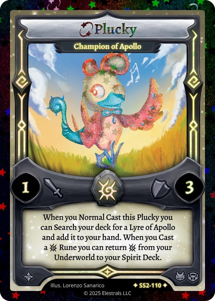 Image for Plucky - Champion of Apollo (Stellar) (SS2-110) (Shattered Stars Chapter 2 [SS2]) - Elestrals