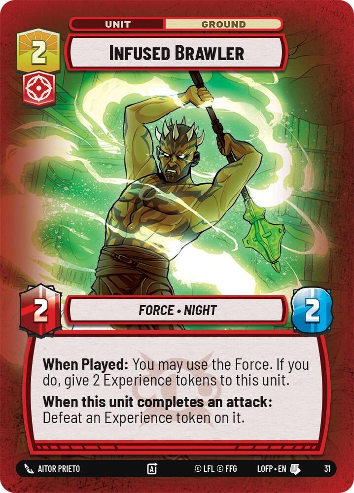 Image for Infused Brawler (Foil) (31) (Legends of the Force - Weekly Play Promos) - Star Wars: Unlimited