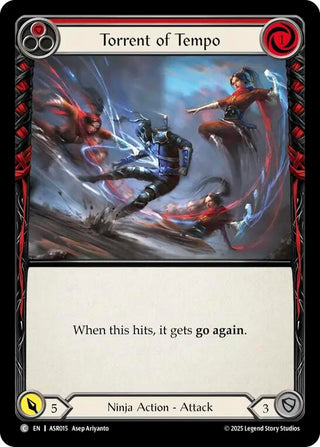 Image for Torrent of Tempo (Red) (ASR015) - Flesh and Blood TCG