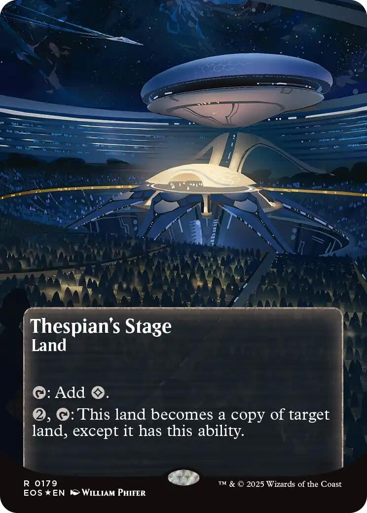 Image for Thespian's Stage (0179) (Borderless) (Galaxy Foil) (179) (Edge of Eternities: Stellar Sights) - Magic: The Gathering