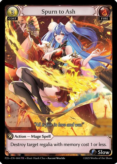 Image for Spurn to Ash (004) (Promotional Cards) - Grand Archive TCG