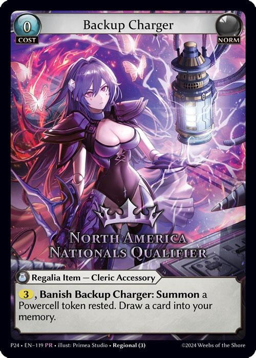 Image for Backup Charger (North America Nationals Qualifier) (119) (Region Exclusive Promotional Cards) - Grand Archive TCG