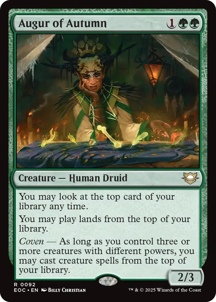 Image for Augur of Autumn (92) (Commander: Edge of Eternities) - Magic: The Gathering