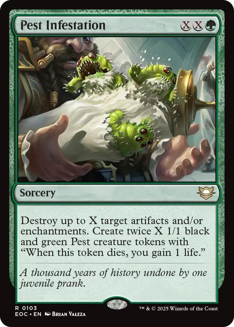 Image for Pest Infestation (103) (Commander: Edge of Eternities) - Magic: The Gathering