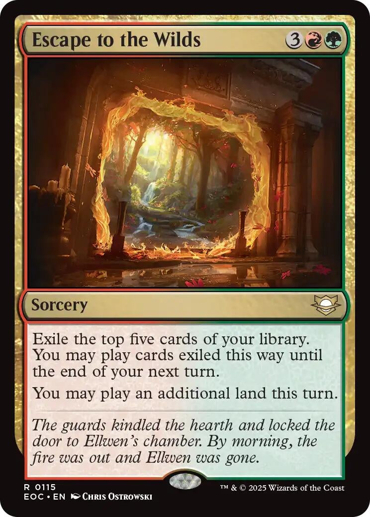Image for Escape to the Wilds (115) (Commander: Edge of Eternities) - Magic: The Gathering