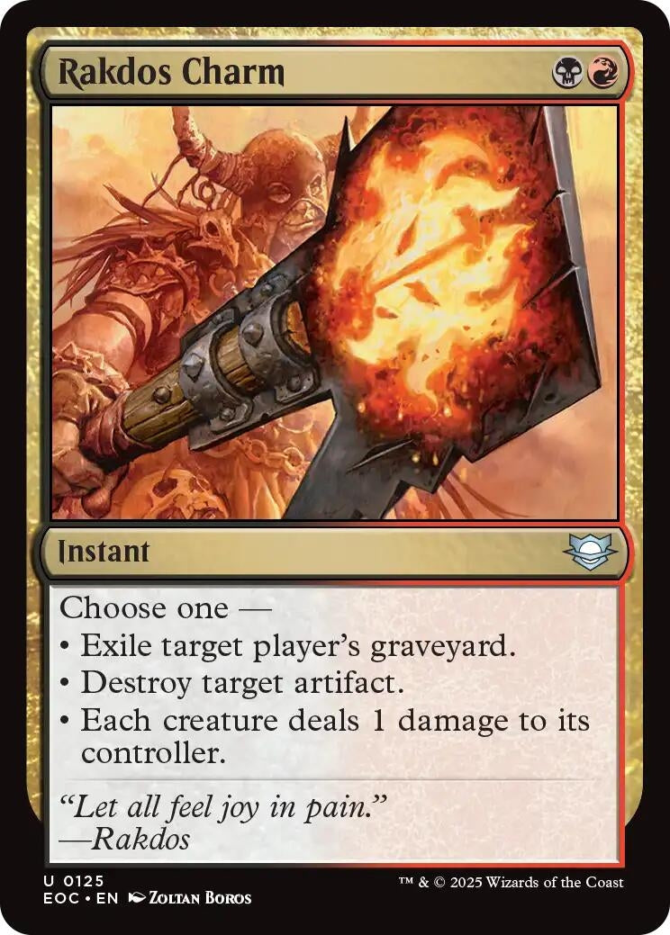 Image for Rakdos Charm (125) (Commander: Edge of Eternities) - Magic: The Gathering