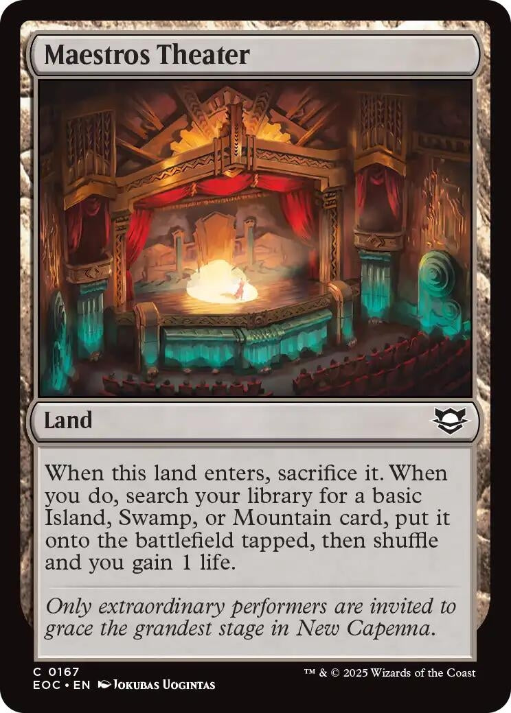 Image for Maestros Theater (167) (Commander: Edge of Eternities) - Magic: The Gathering