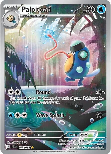 Image for Palpitoad (104/086) (SV: Black Bolt) - Pokemon
