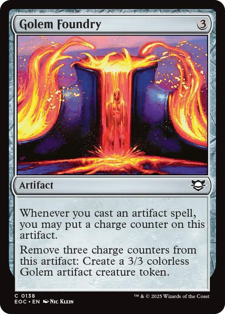 Image for Golem Foundry (138) (Commander: Edge of Eternities) - Magic: The Gathering