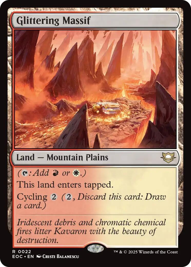 Image for Glittering Massif (22) (Commander: Edge of Eternities) - Magic: The Gathering