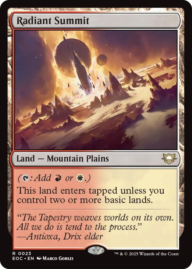Image for Radiant Summit (23) (Commander: Edge of Eternities) - Magic: The Gathering