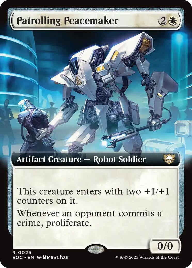 Image for Patrolling Peacemaker (Extended Art) (25) (Commander: Edge of Eternities) - Magic: The Gathering