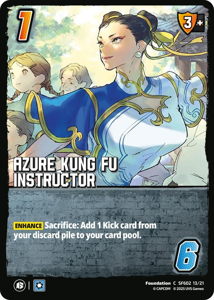 Image for Azure Kung Fu Instructor (SF602 13/21) (Challenger Series: Street Fighter 6) - UniVersus