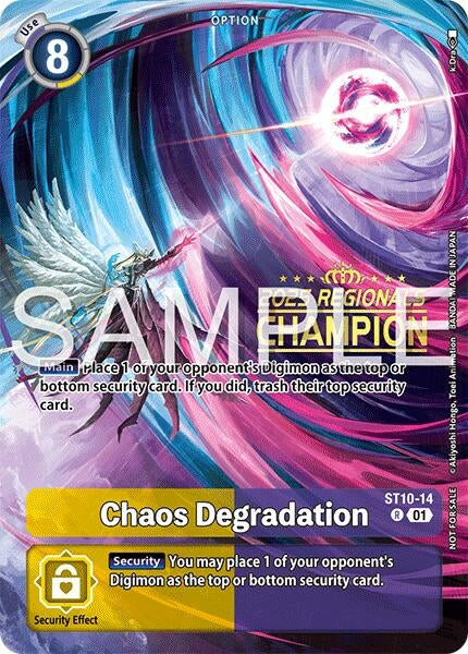 Image for Chaos Degradation (Regionals 25-26 Season 2 Champion) (ST10-14 R) (Starter Deck 10: Parallel World Tactician) - Digimon Card Game