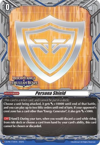 Image for Persona Shield (D-PR/772EN) (D Promo Cards) - Cardfight Vanguard