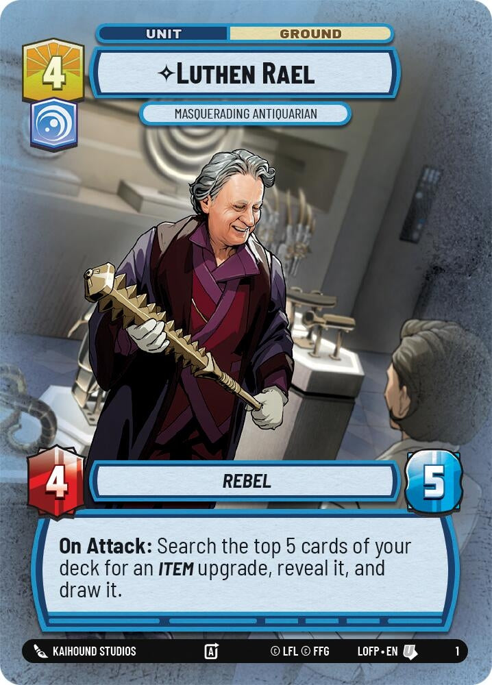 Image for Luthen Rael - Masquerading Antiquarian (1) (Legends of the Force - Weekly Play Promos) - Star Wars: Unlimited