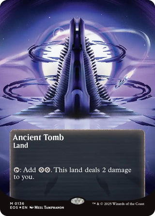 Image for Ancient Tomb (0136) (Borderless) (Galaxy Foil) (136) (Edge of Eternities: Stellar Sights) - Magic: The Gathering