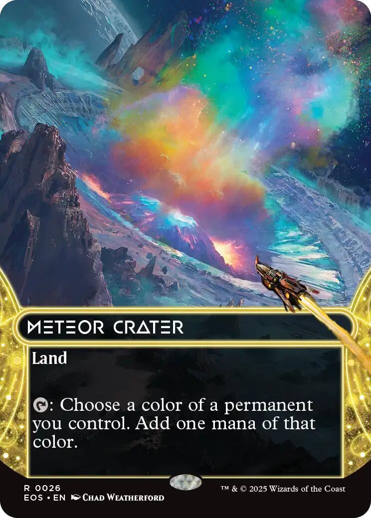 Meteor Crater (0026) (Borderless) (26) (Edge of Eternities: Stellar Sights)