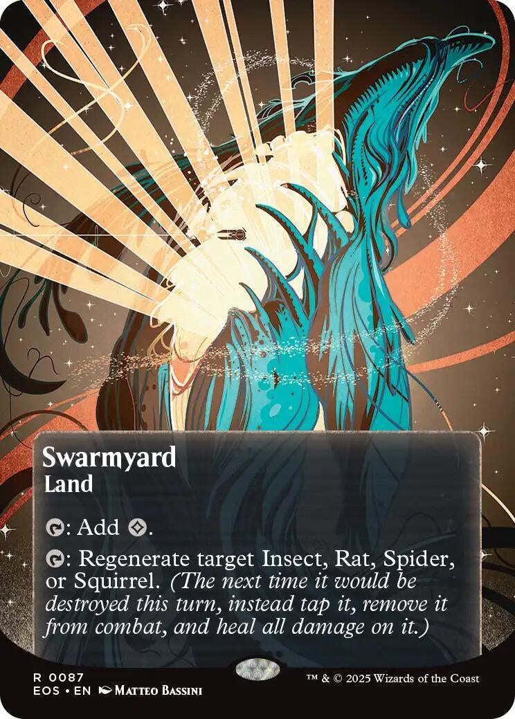Image for Swarmyard (0087) (Borderless) (87) (Edge of Eternities: Stellar Sights) - Magic: The Gathering