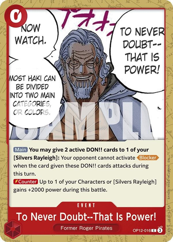 To Never Doubt--That Is Power! (OP12-016) (Legacy of the Master)